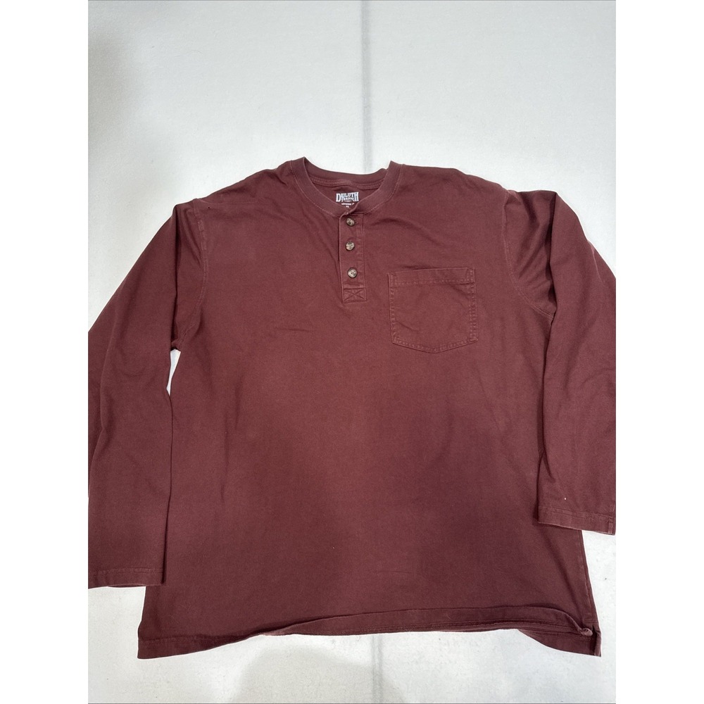 Duluth Trading Company Relaxed Fit Long Tail 100 % Cotton Tee Sz XL Long Sleeve
